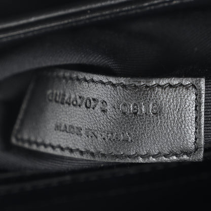 Saint Laurent Calfskin Y Quilted Monogram Toy Loulou Crossbody Bag Black 8 of 14