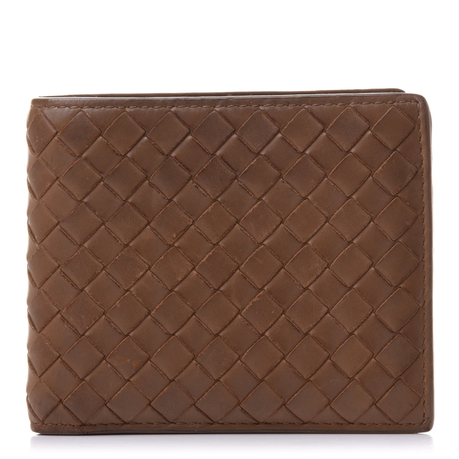 Bottega Veneta Nappa Intrecciato Bi-Fold Wallet Noce 1 of 18
