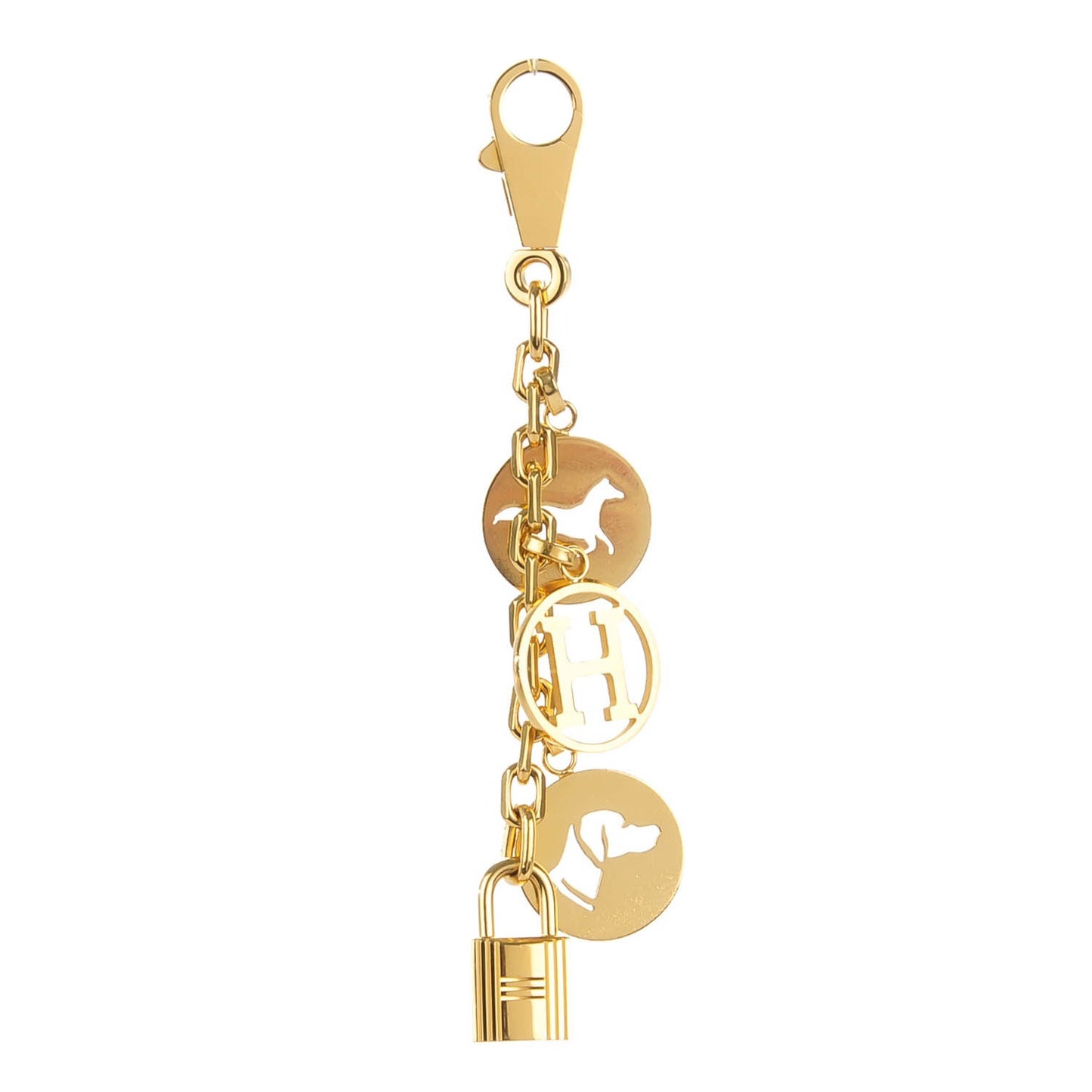 Breloque Bag Charm Gold
