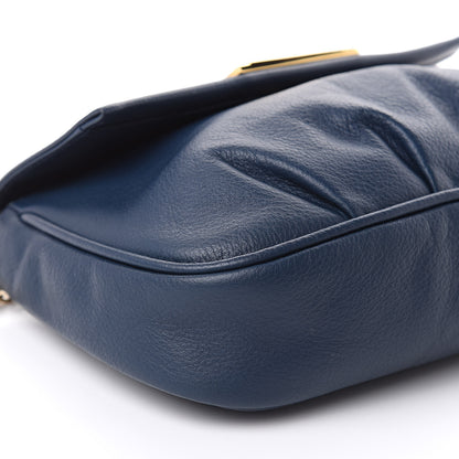 Fendi Vitello Flamingo Fendista Pouchette Crossbody Blue 8 of 11