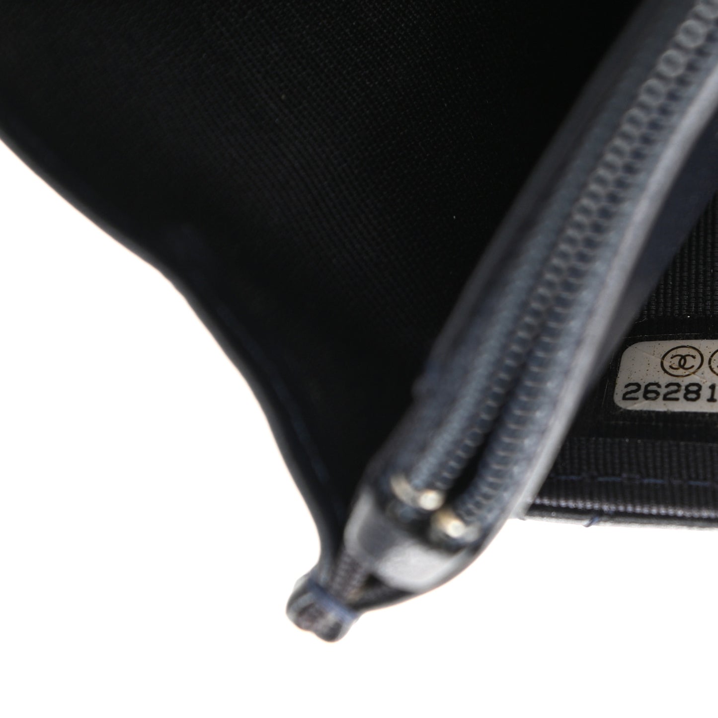 Aged Calfskin Quilted Reissue Wallet On Chain WOC Navy