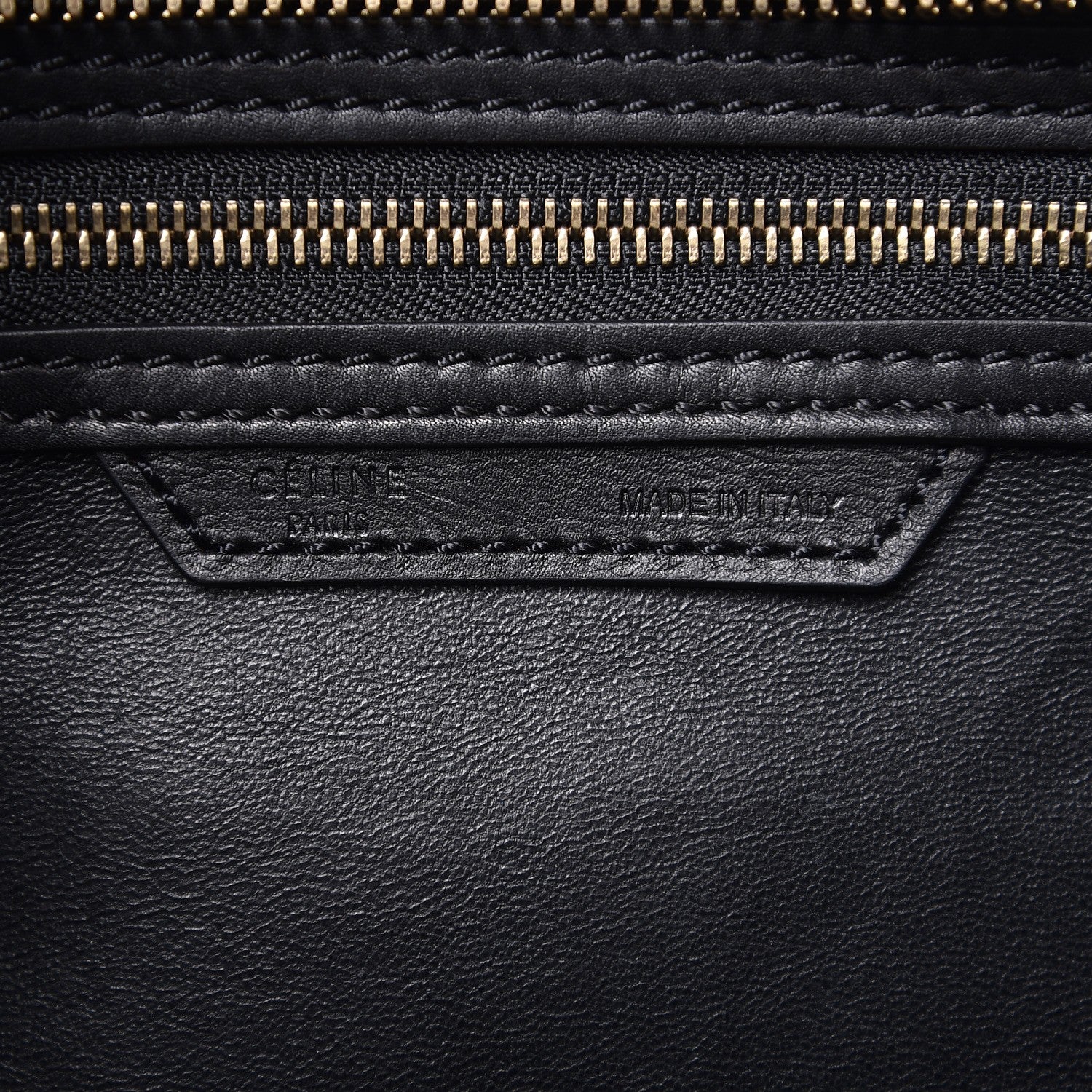 Celine Smooth Calfskin Micro Luggage Black 6 of 9