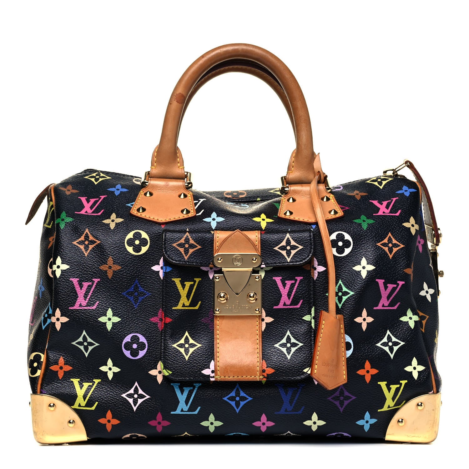 Louis Vuitton Monogram Multicolor Speedy 30 Black 1 of 8