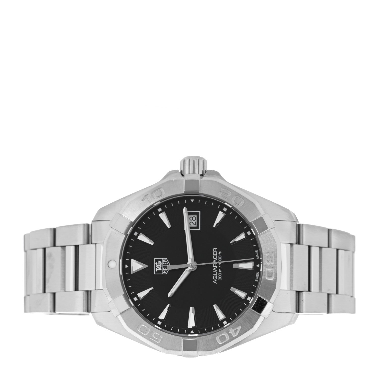 Tag Heuer Stainless Steel 41mm Aquaracer 300M Quartz Watch Black WAY1110 2 of 4