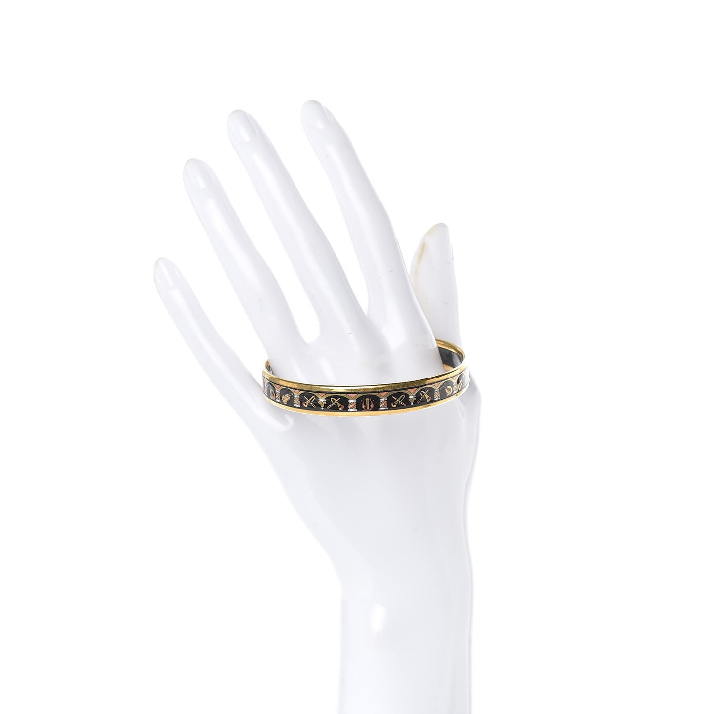 Enamel Printed Narrow Musical Instruments Bracelet 70