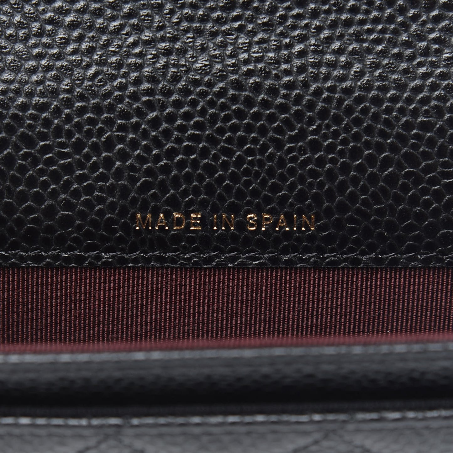 Caviar Quilted Flap Card Holder Black