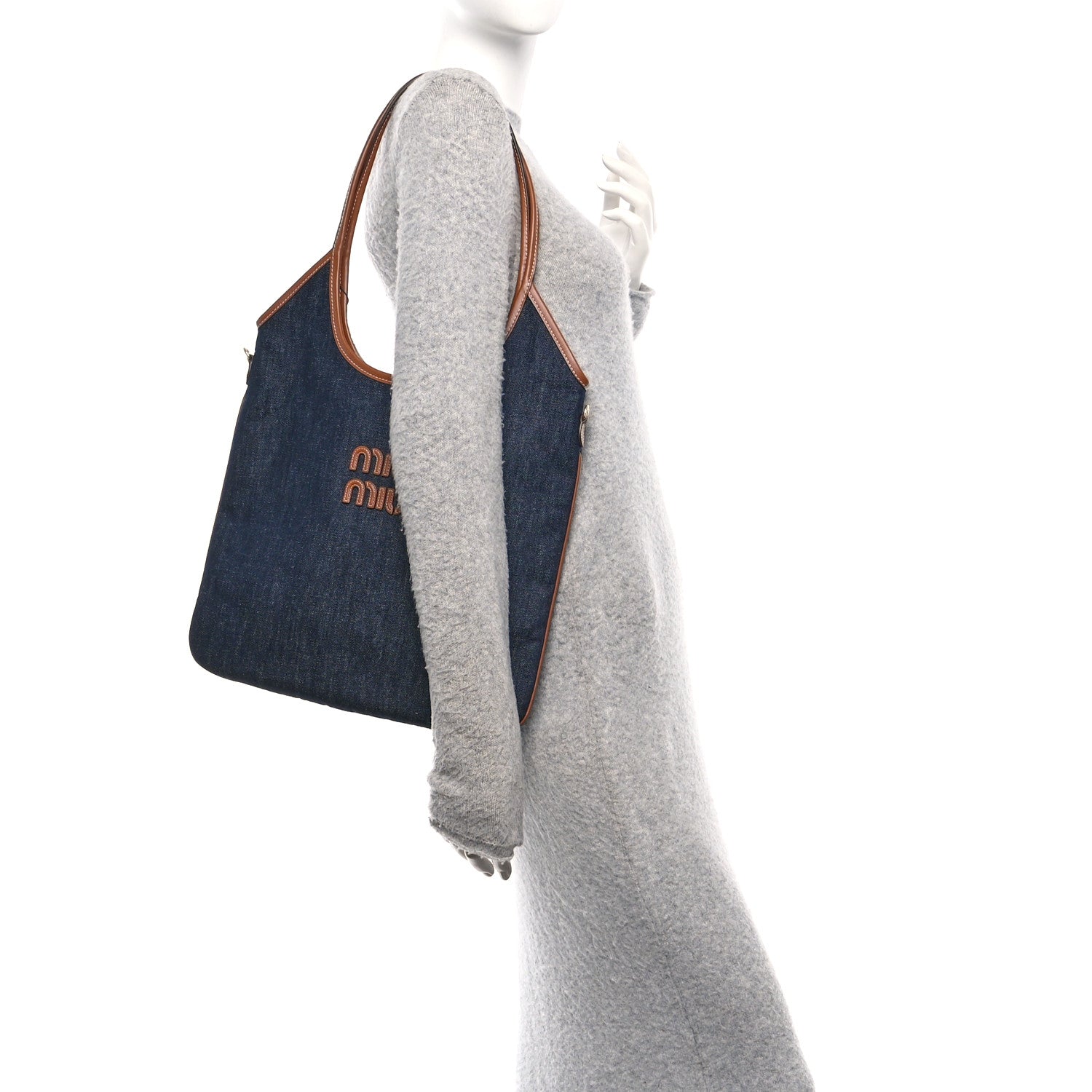 Miu Miu Denim Ivy Blue Brandy 2 of 9