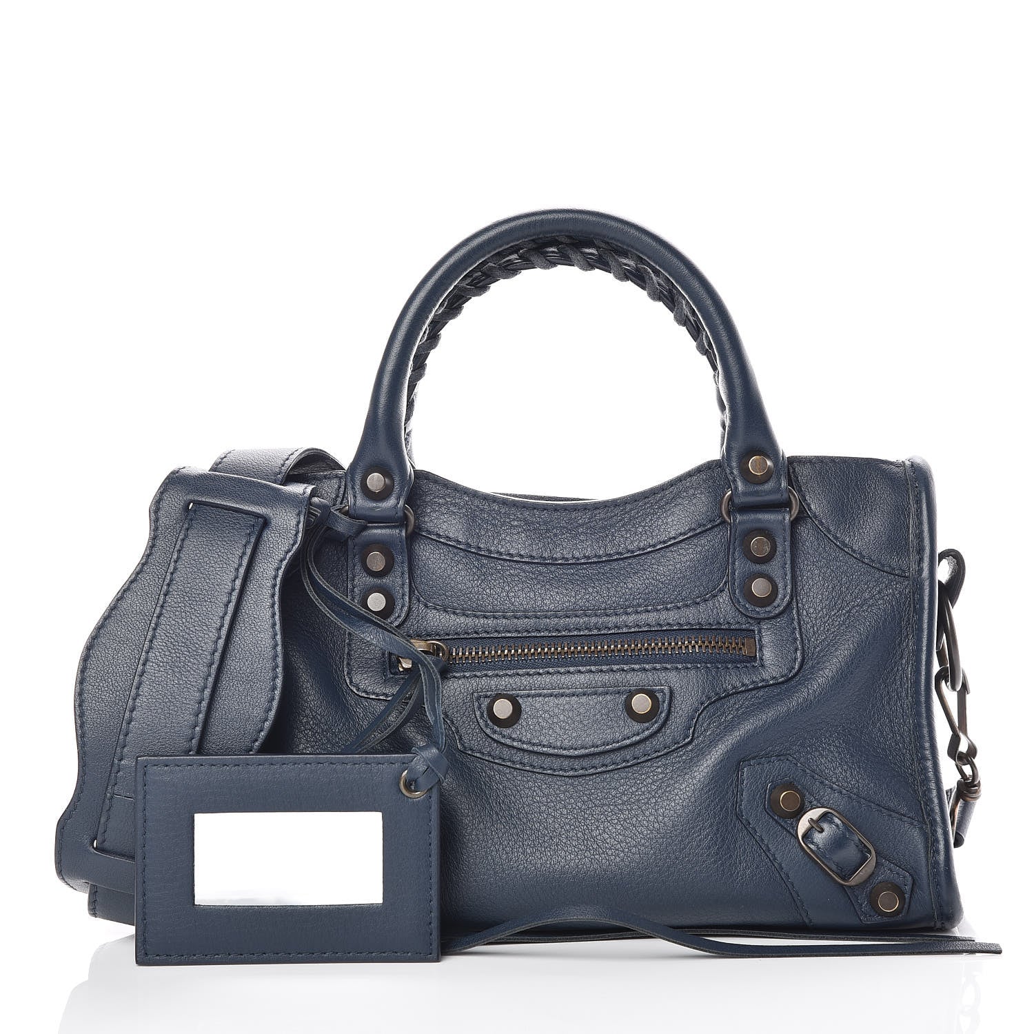 Balenciaga Calfskin Classic Hardware Mini City Bleu Nuit Dark Sea 1 of 11