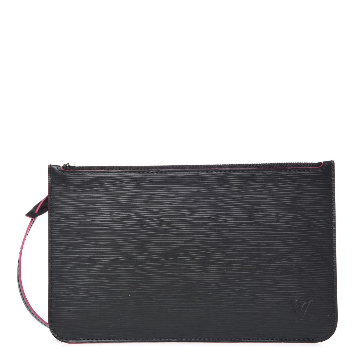 Epi Neverfull Pochette MM GM Black Hot Pink