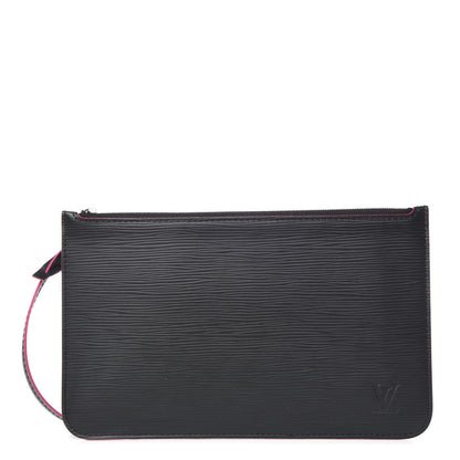 Louis Vuitton Epi Neverfull Pochette MM GM Black Hot Pink 1 of 7