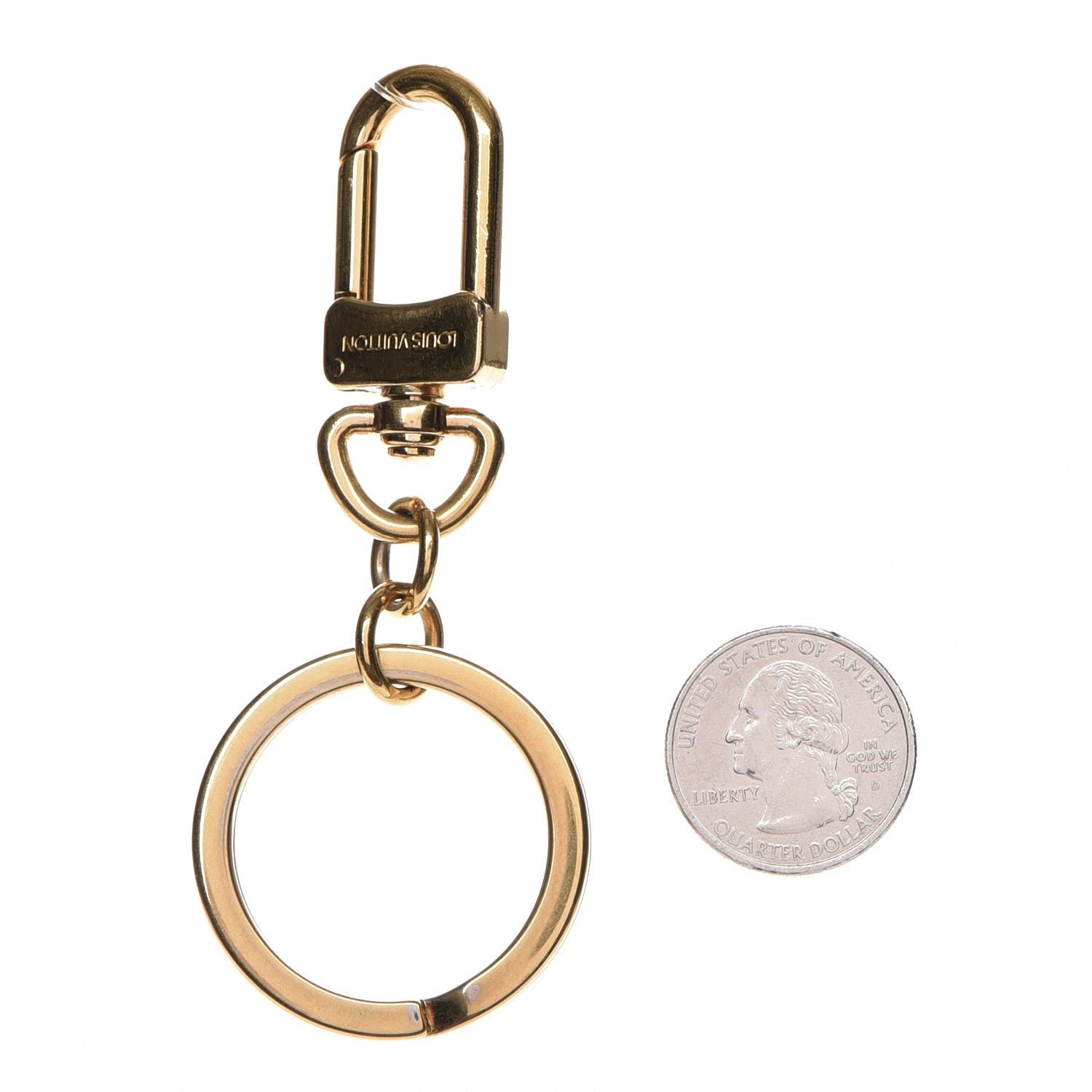 Louis Vuitton Pochette Extender Key Ring Gold 2 of 4