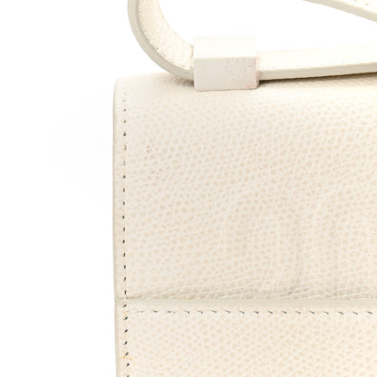 Christian Dior Ultra Matte Grained Calfskin 30 Montaigne Flap Bag White 10 of 11