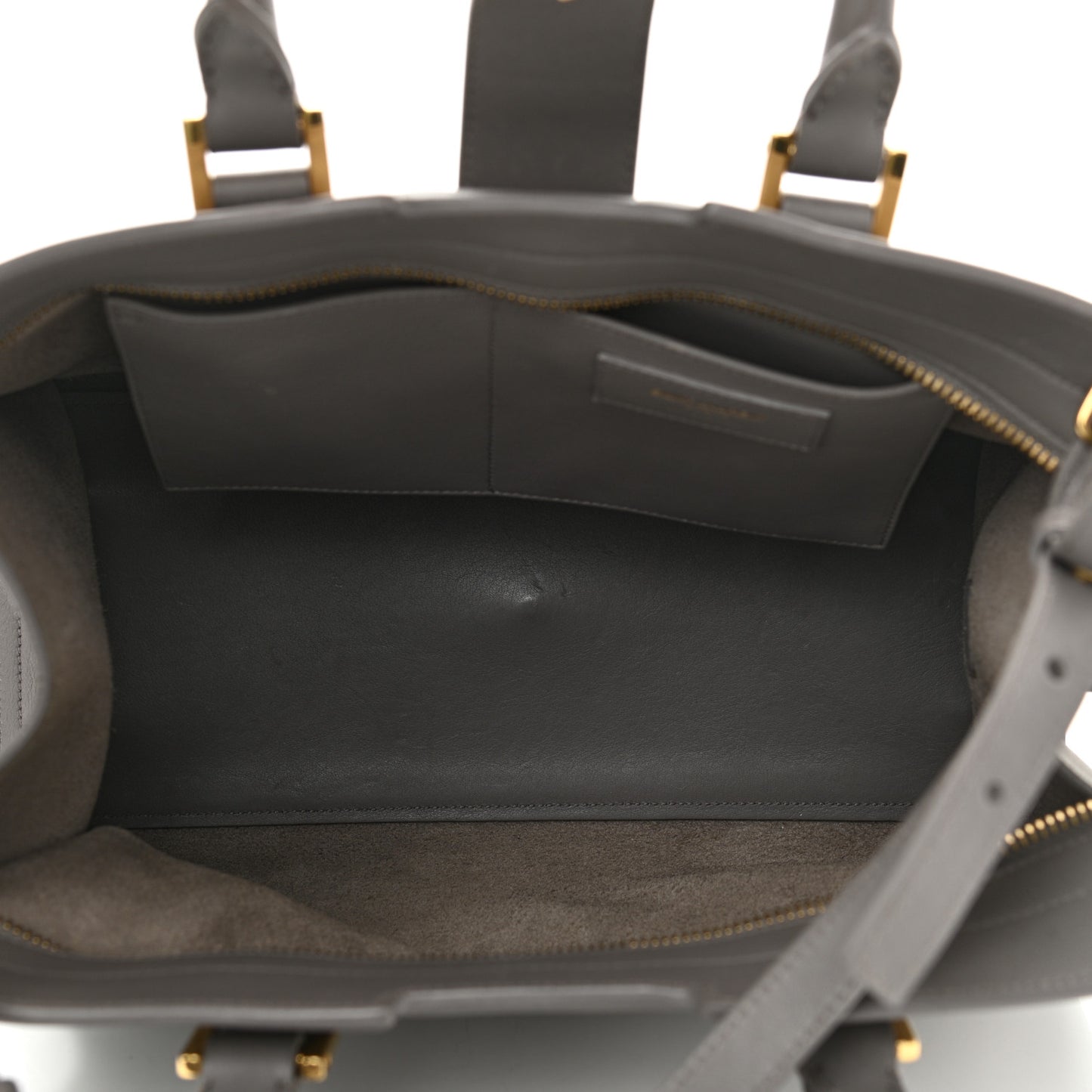 Calfskin Small Monogram Cabas Grey