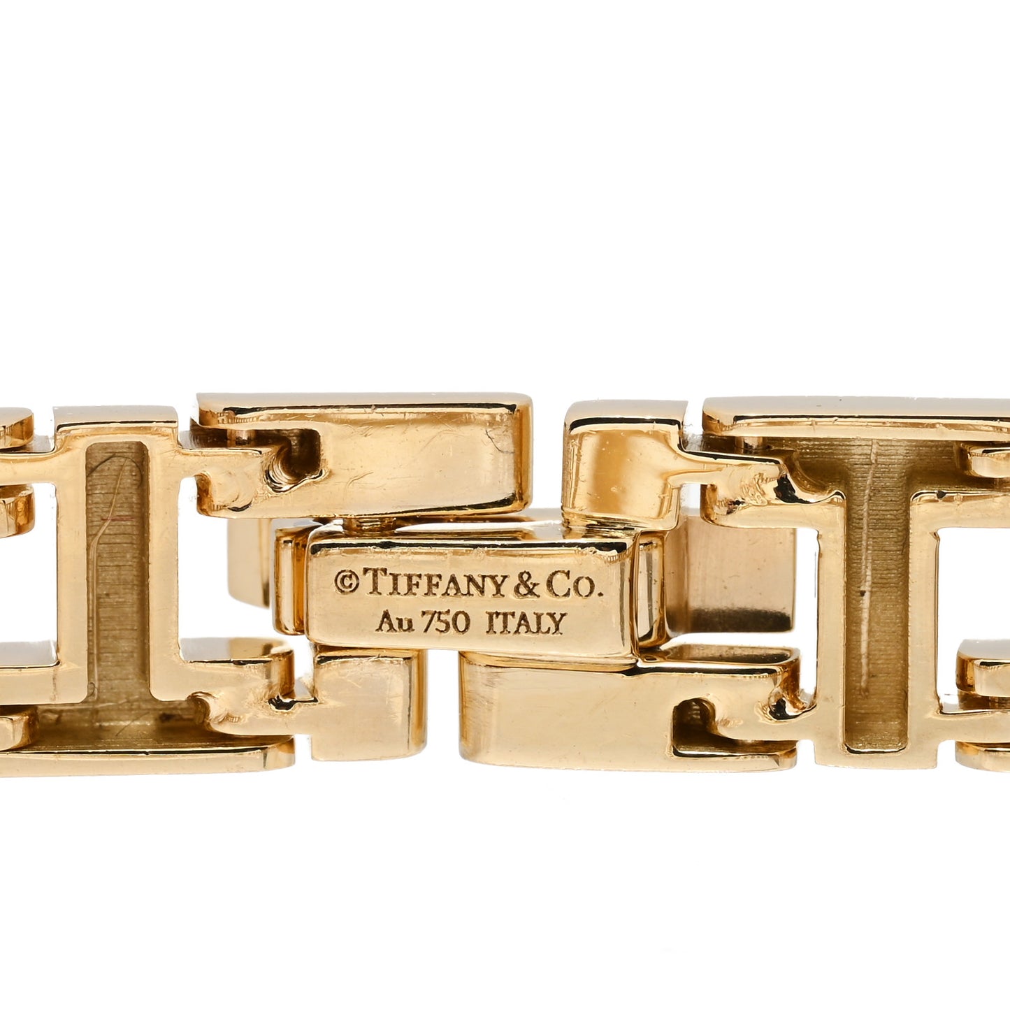 18K Yellow Gold Narrow T True Bracelet