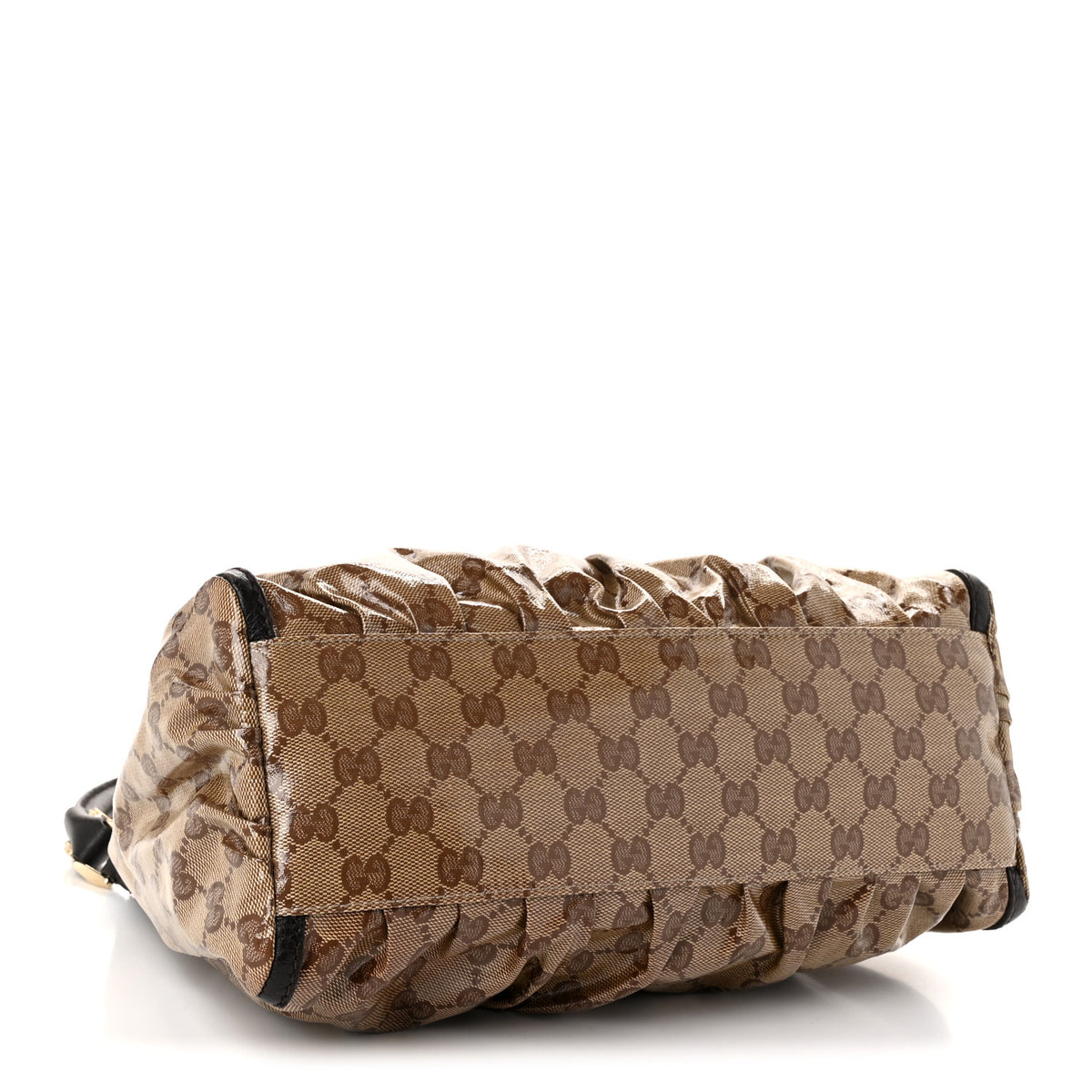Crystal Monogram D Ring Gold Hobo Gold