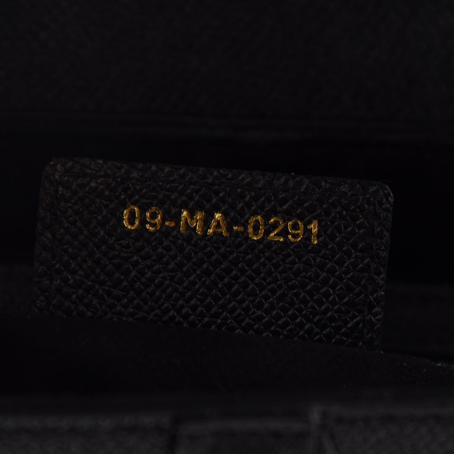 Grained Calfskin Saddle Bag Black