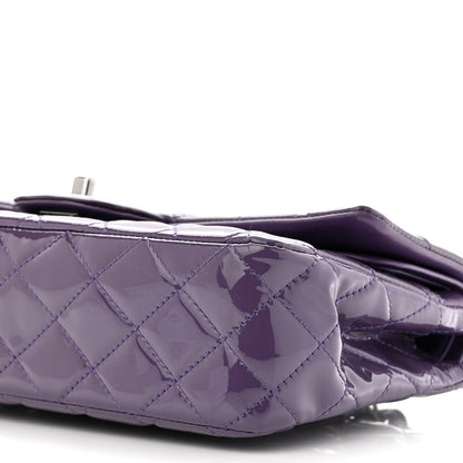 Chanel Patent Quilted Medium Double Flap Light Purple 10 of 11