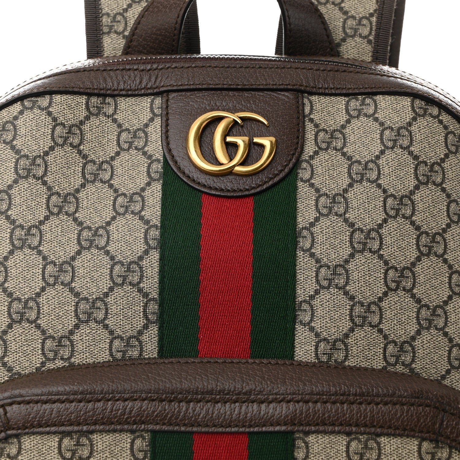 Gucci GG Supreme Monogram Medium Ophidia Day Backpack Brown 8 of 12