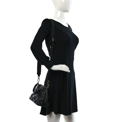 Louis Vuitton Calfskin Bubblegram Alma BB Black 2 of 8