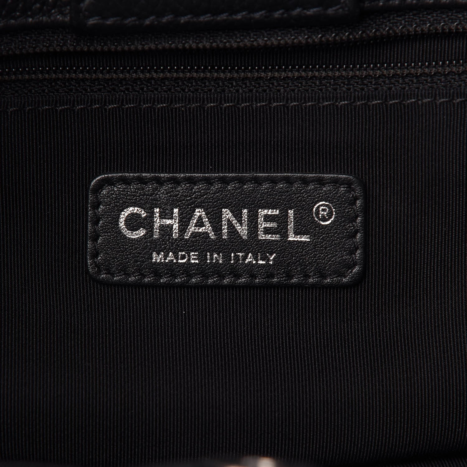 Chanel Calfskin Cerf Executive Shopper Tote Black 6 of 11