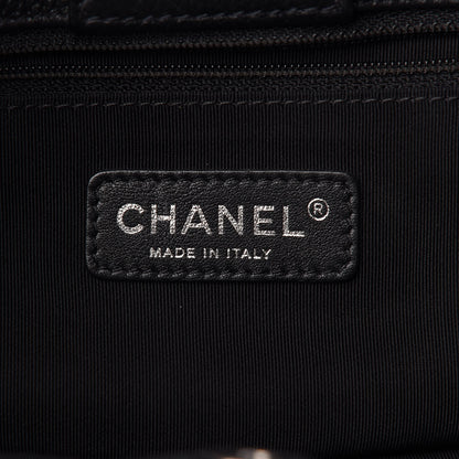 Chanel Calfskin Cerf Executive Shopper Tote Black 6 of 11