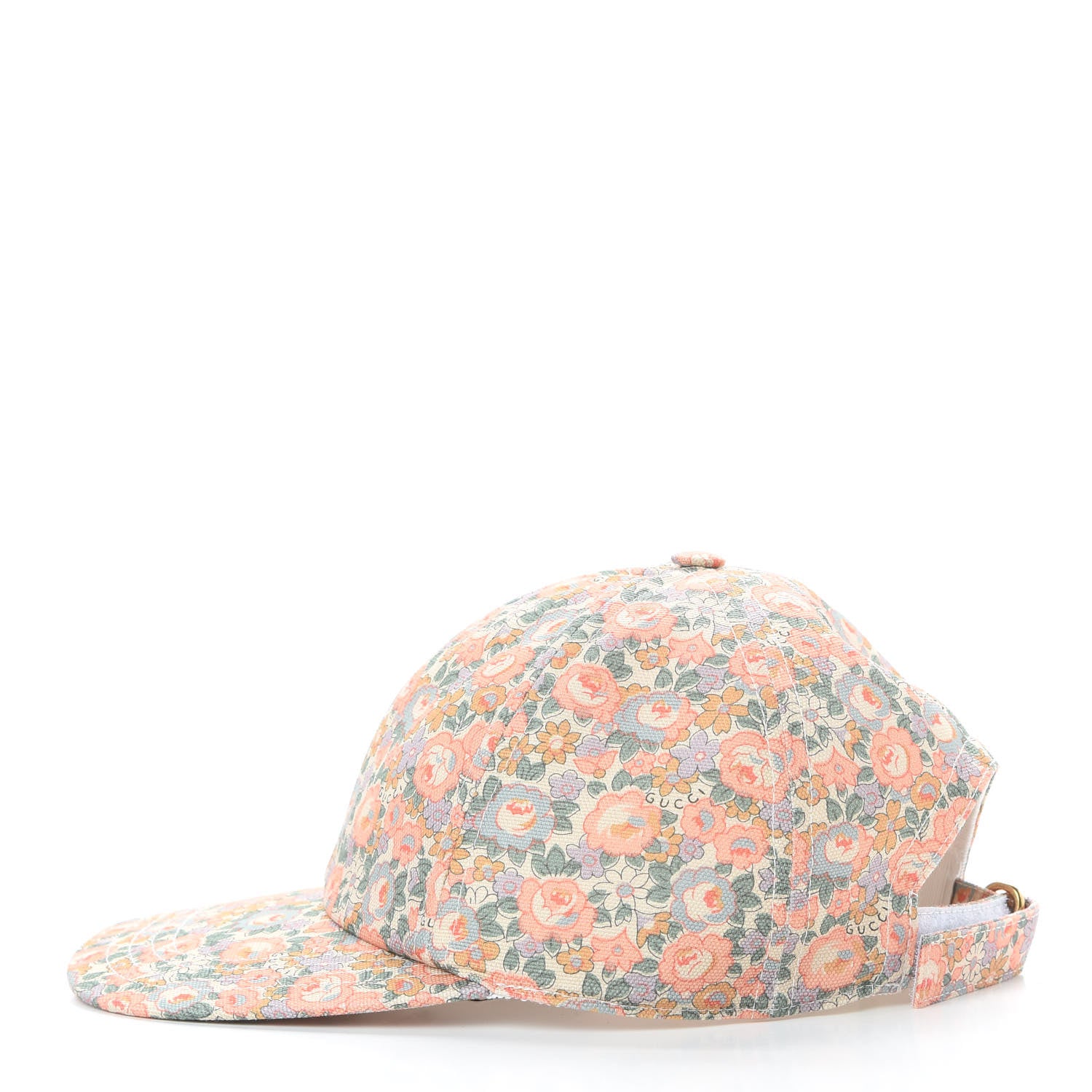 Gucci X LIBERTY OF LONDON Canvas Infinity Abbey Baseball Hat Perfect Pink Ivory 3 of 9