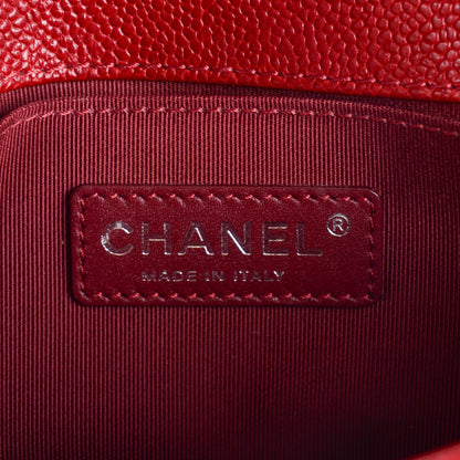 Chanel Caviar Quilted Small Boy Flap Bag Dark Red 6 of 8