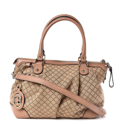 Gucci Diamante Medium Sukey Top Handle Bag Beige Pink 1 of 12