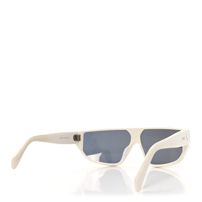 Celine Acetate Mirror Shield Sunglasses CL401951 White 4 of 7
