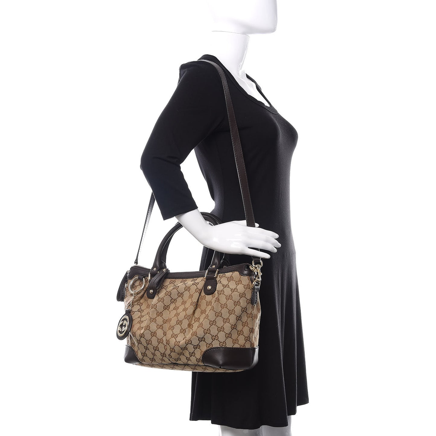 Monogram Medium Sukey Top Handle Dark Brown