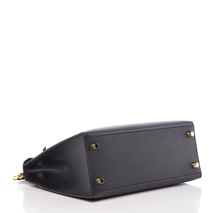Hermes Epsom Kelly Sellier 25 Black 5 of 37