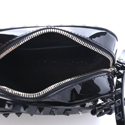 Valentino Garavani Patent Calfskin Rockstud Camera Crossbody Bag Black 4 of 4
