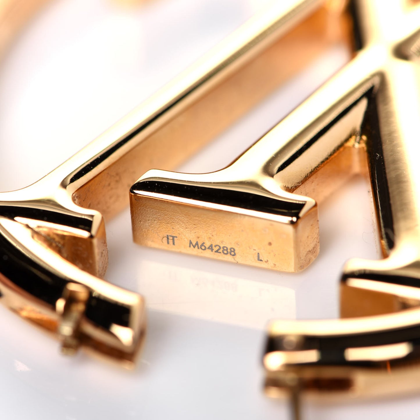 Metal Louise Hoop Earrings Gold