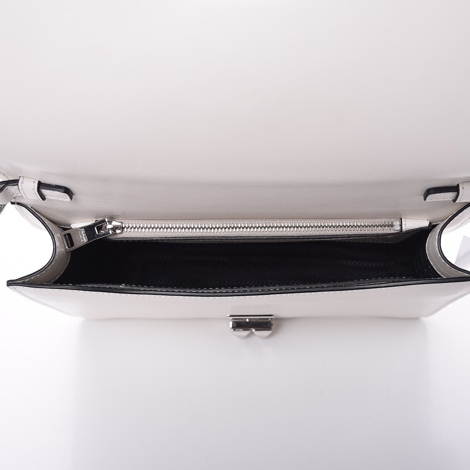 Prada Saffiano City Calfskin Studded Large Elektra Shoulder Bag White 5 of 7