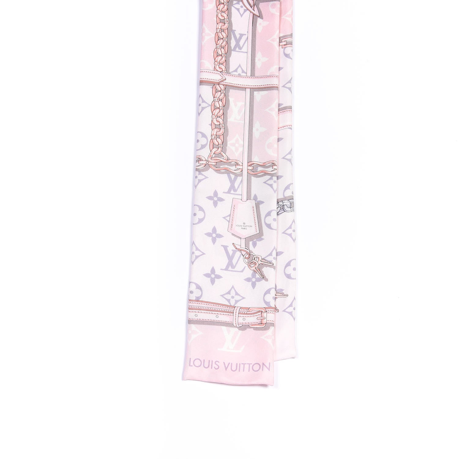 Louis Vuitton Silk Monogram Confidential Bandeau Light Pink 2 of 3