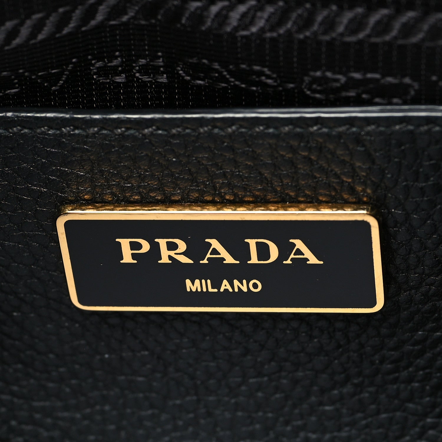 Prada Vitello Daino Tote Black 7 of 11
