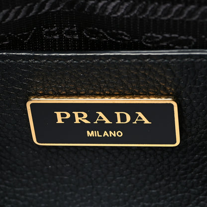 Prada Vitello Daino Tote Black 7 of 11