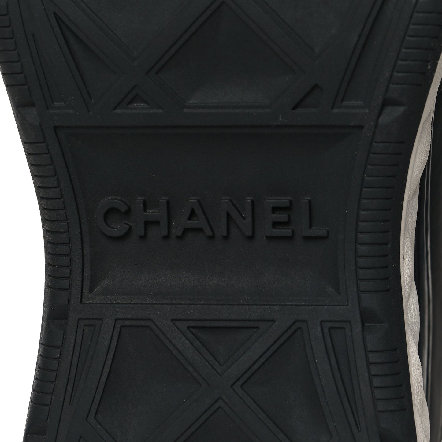 Velvet Calfskin Mixed Fibers CC Sneakers 38.5 Black