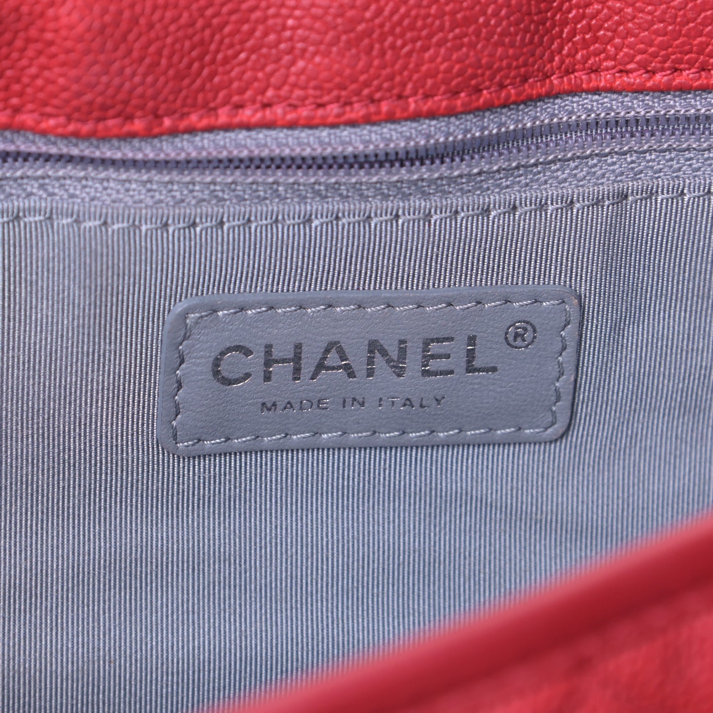Caviar Quilted Medium French Riviera Flap Red