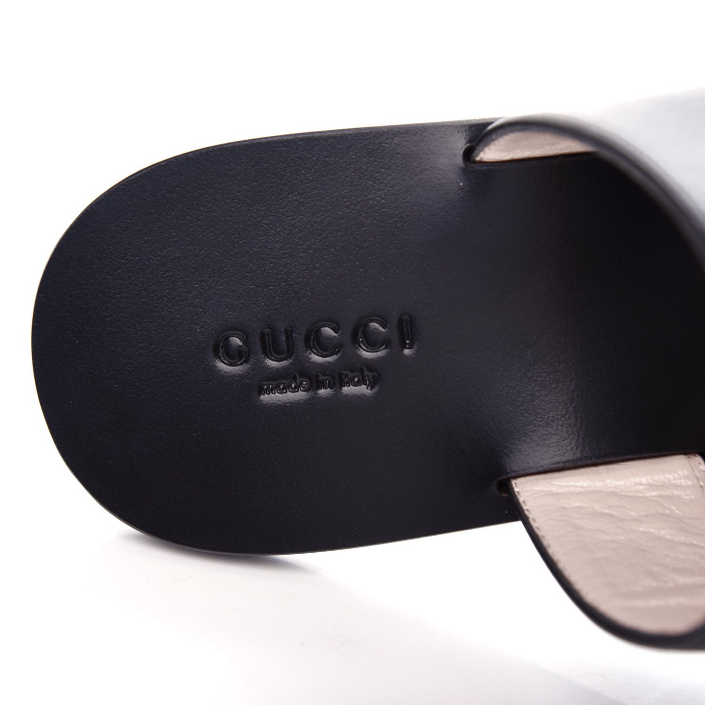 Calfskin GG Marmont Thong Sandals 37 Black