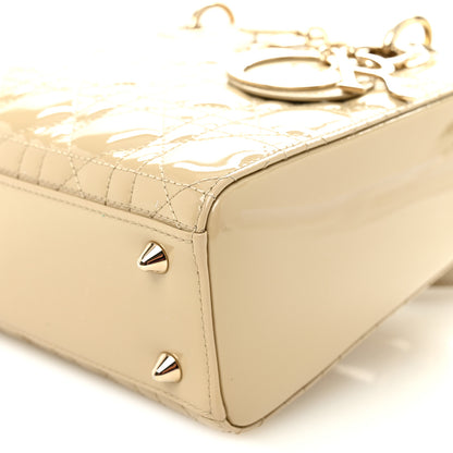 Christian Dior Patent Cannage Small Lady Dior Beige 9 of 10