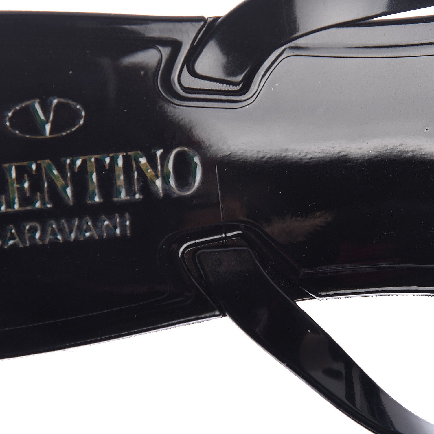 Valentino Garavani PVC Jelly Rockstud Bow Thong Sandals 41 Black 9 of 10