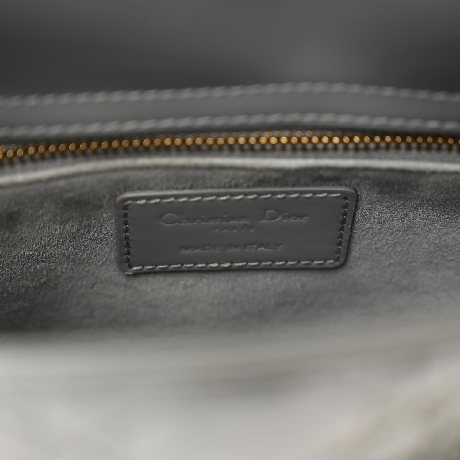 Christian Dior Patent Cannage Small Lady Dior Grey 6 of 9