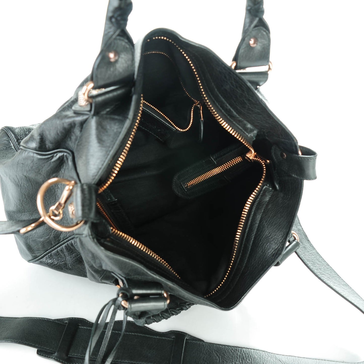 Agneau Giant 21 Rose Gold Hardware Velo Black
