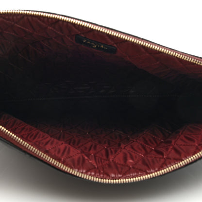 Chanel Lambskin Quilted Large Cosmetic Case Black 4 of 6