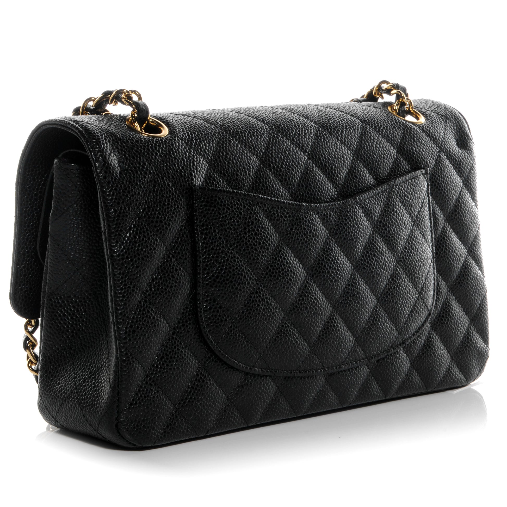 Chanel Caviar Quilted Medium Double Flap Black 3 of 9