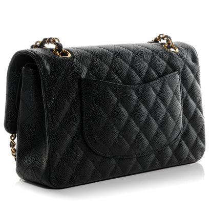 Chanel Caviar Quilted Medium Double Flap Black 3 of 9