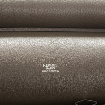 Hermes Taurillon Clemence Jypsiere 31 Etain 6 of 7