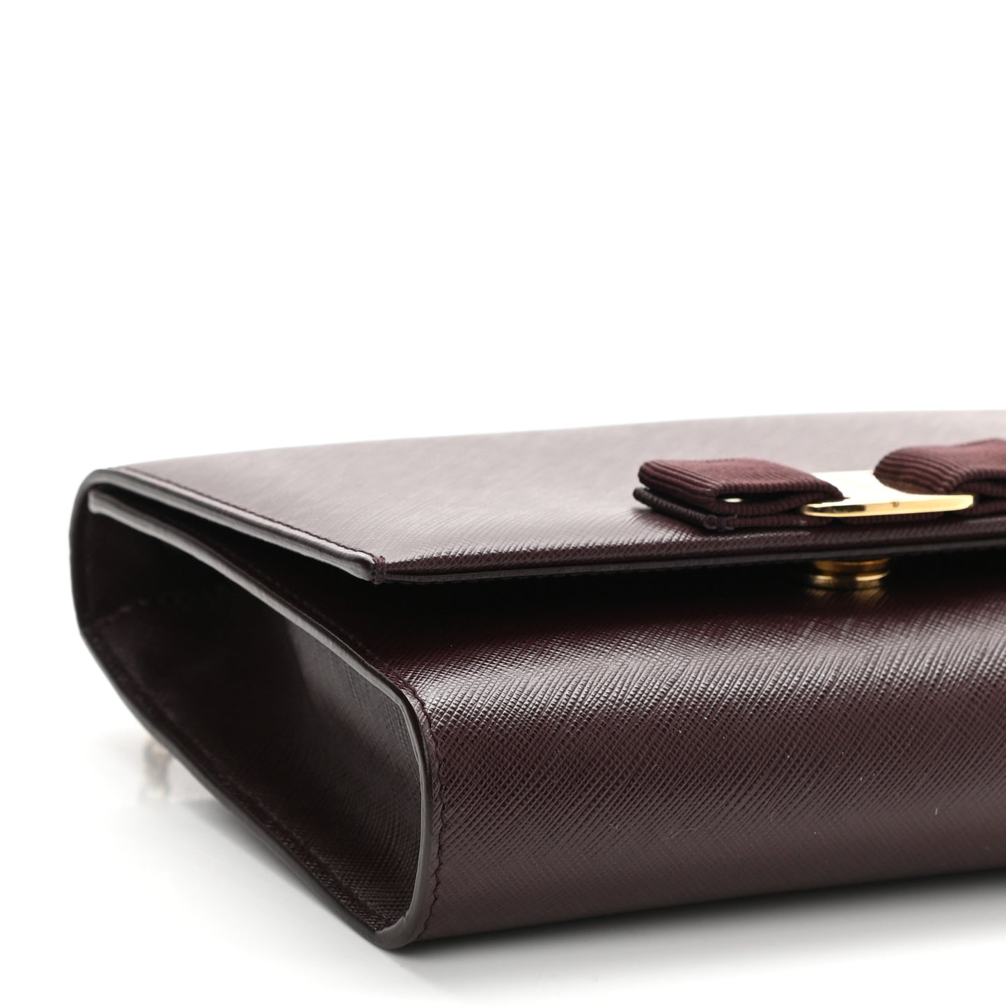 Calfskin Mini Miss Vara Bow Chain Bag Plum