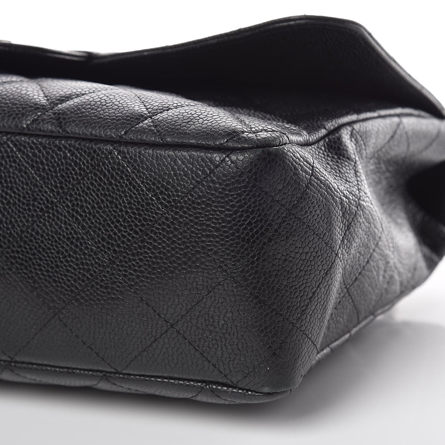 Caviar Quilted Jumbo Single Flap Black